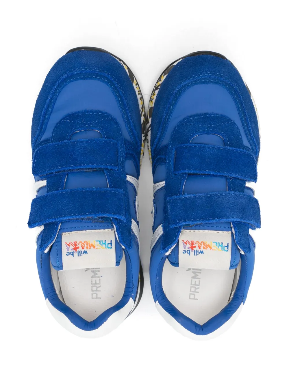 Premiata Kids suede sneakers Blue