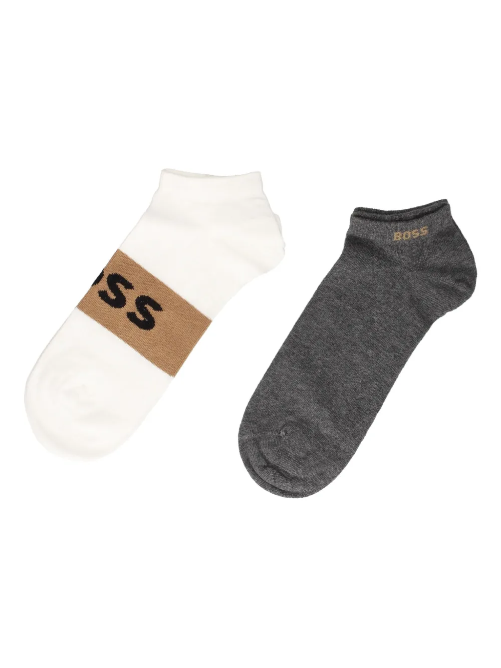 BOSS logo-printed socks (pack of two) | Neutrals | Image 1