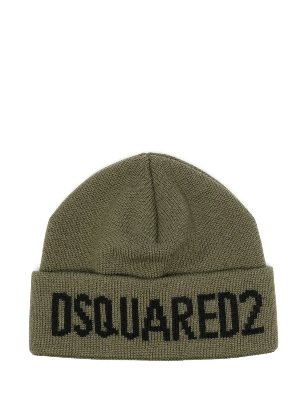 DSQUARED2 wool beanie hat | Green | Image 1