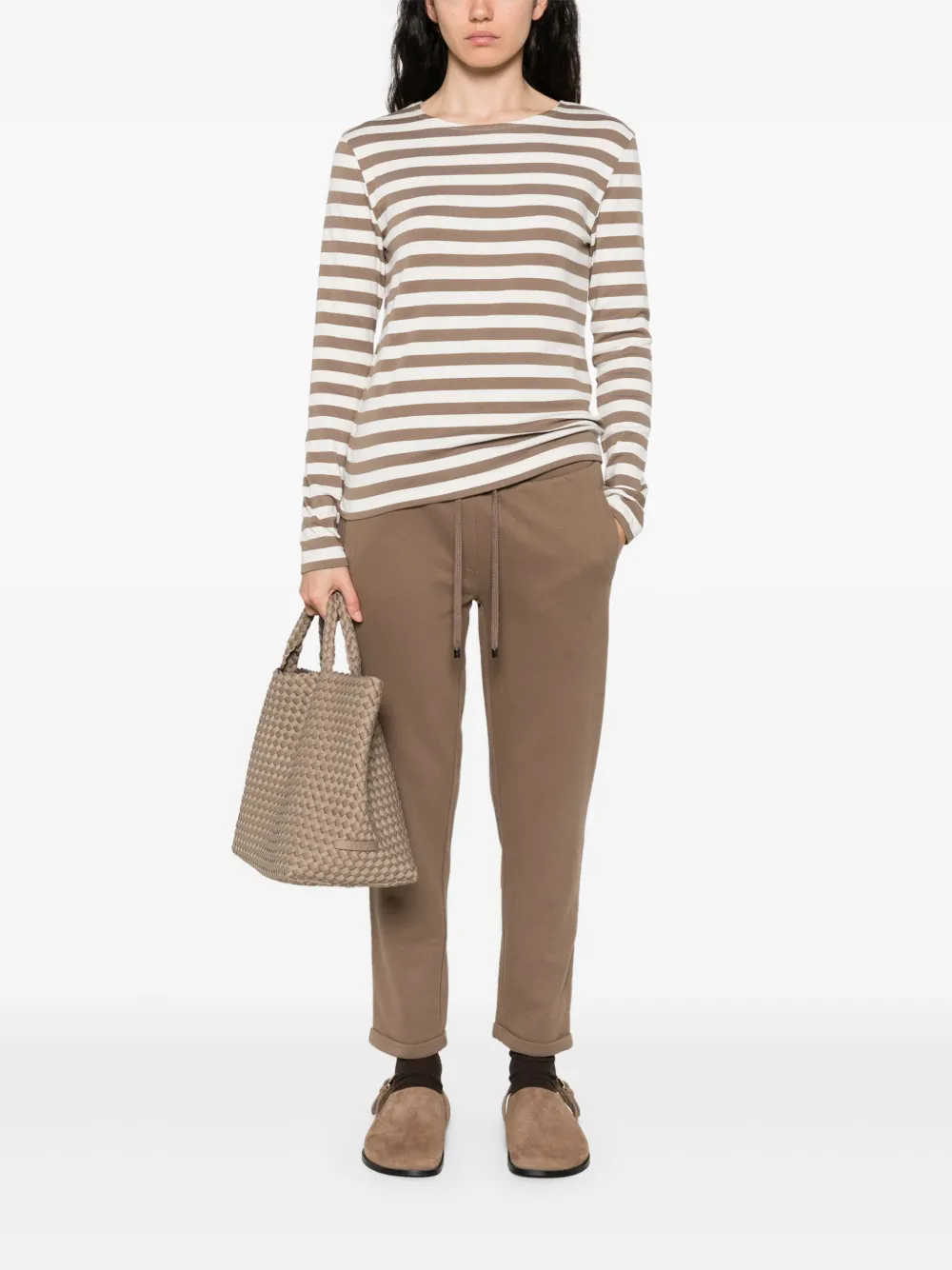 Juvia Straight broek met trekkoord - Bruin