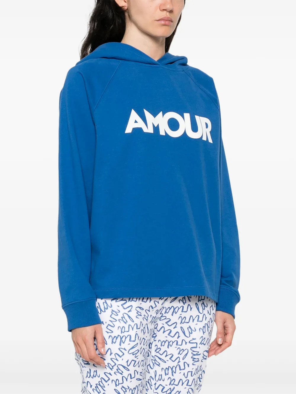 Juvia Hoodie van katoenblend - Blauw