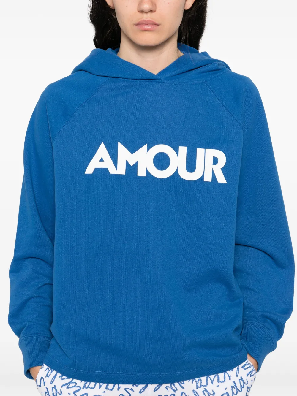 Juvia Hoodie van katoenblend Blauw