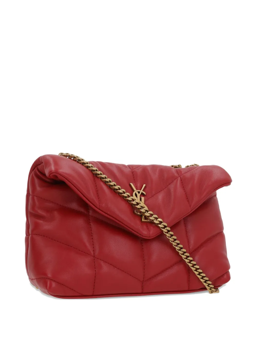 Saint Laurent Leren crossbodytas Rood