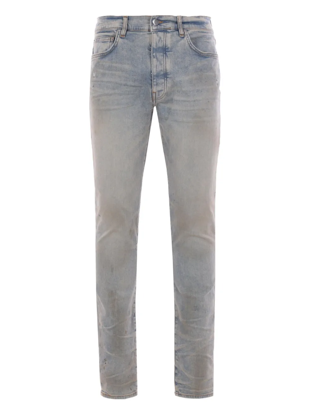 AMIRI Jeans met logopatch Blauw