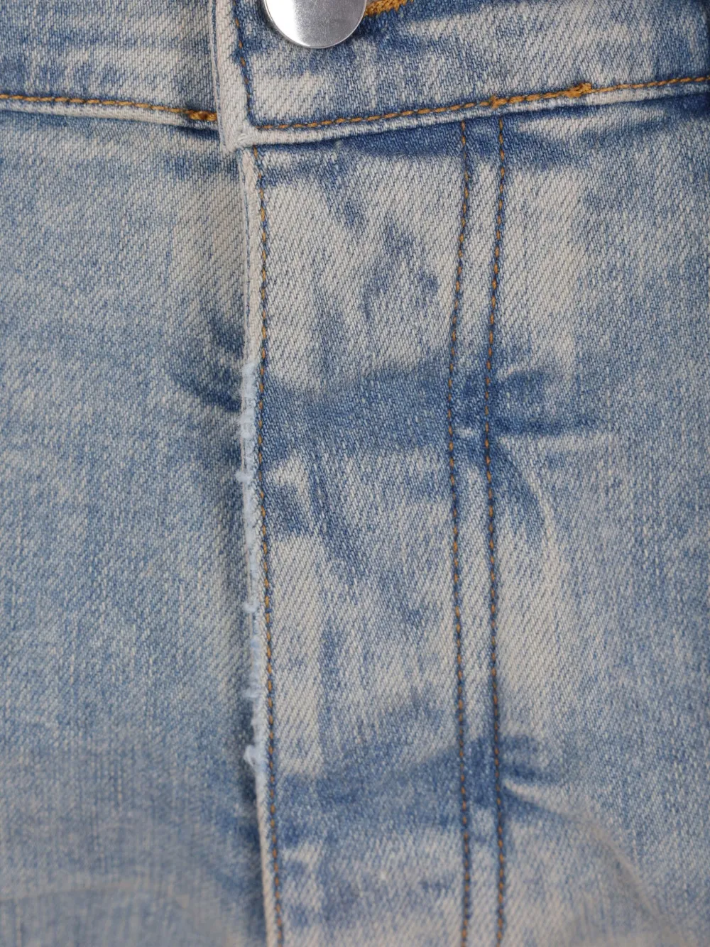 AMIRI Jeans met logopatch Blauw