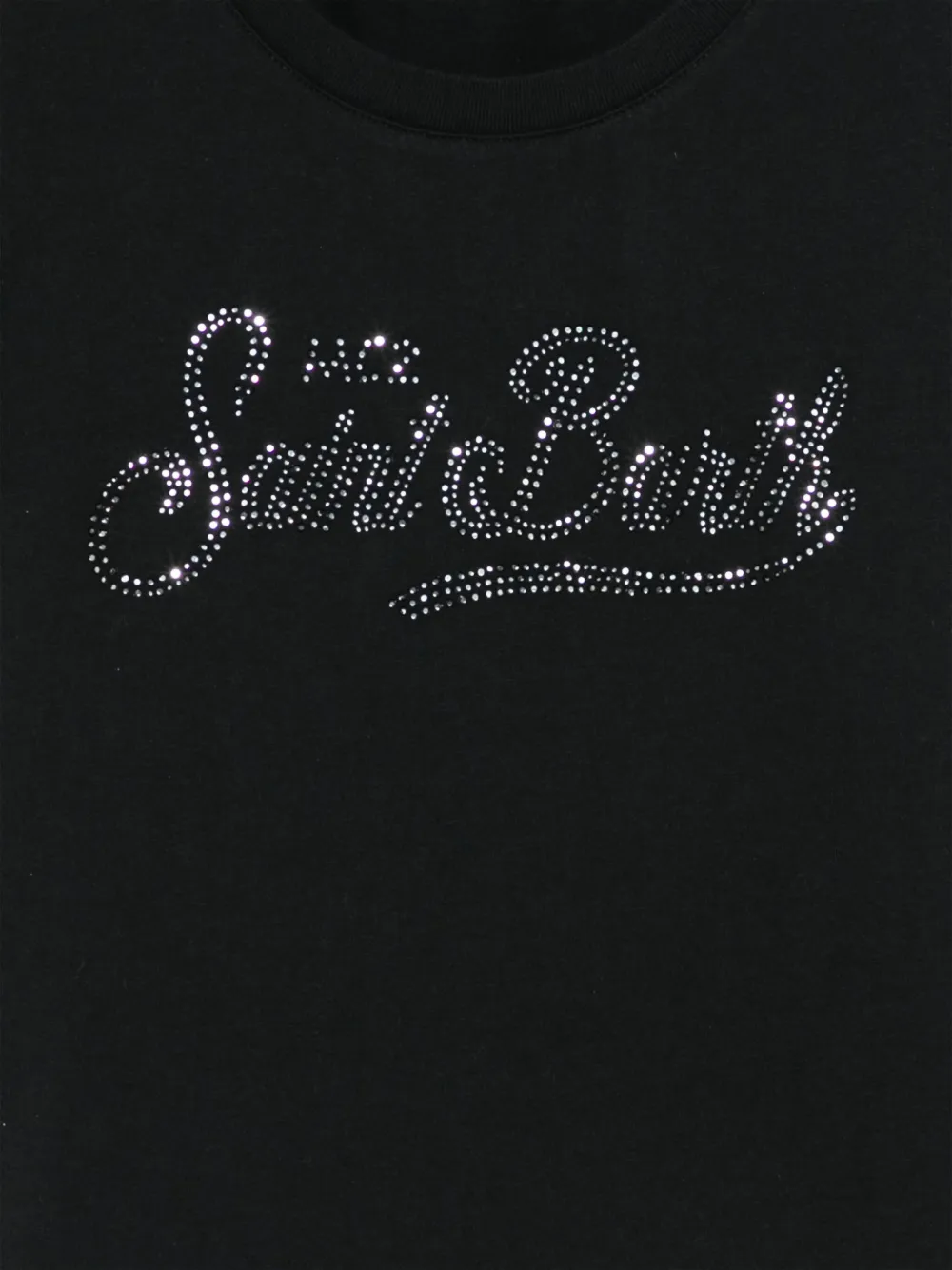 MC2 Saint Barth Kids Elly T-shirt Zwart