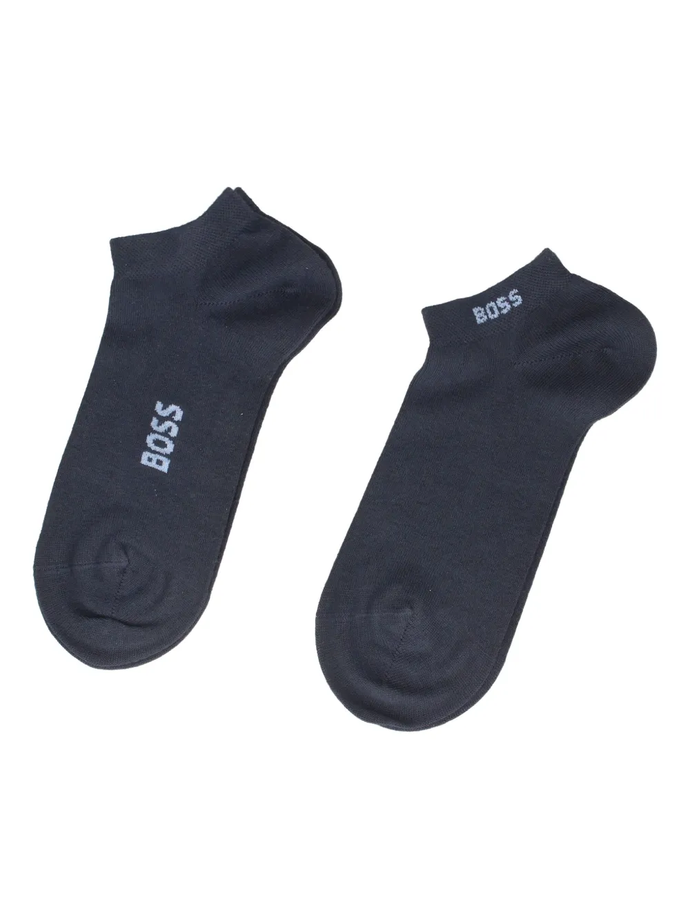 BOSS Enkelsokken met logodetail Blauw