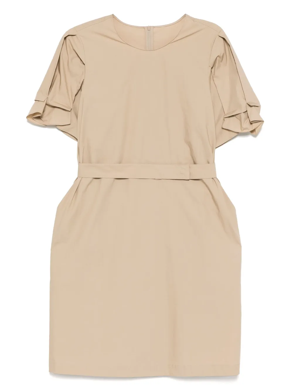belted midi dress