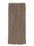 LESS patchwork skirt - Brown