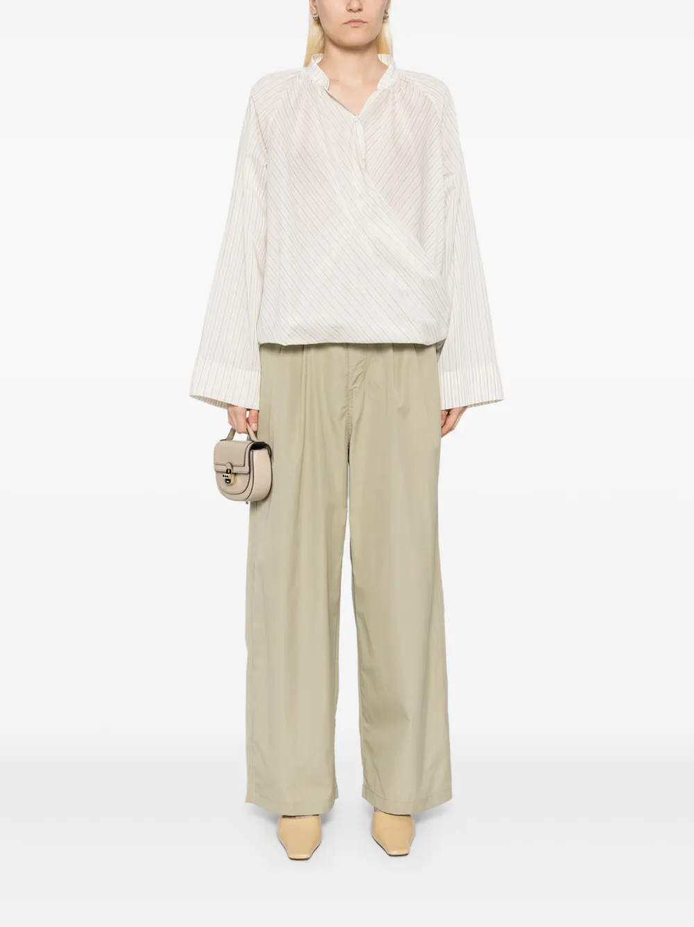 LESS Gestreept shirt - Wit