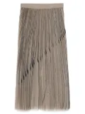 LESS pleated skirt - Brown
