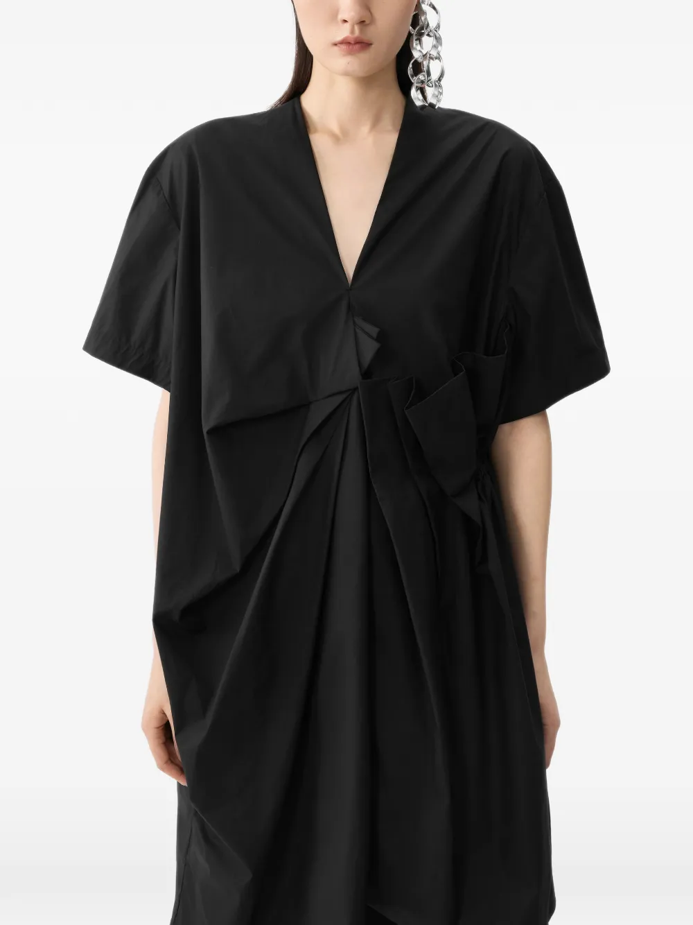 JNBY kink-embellished dress - Black