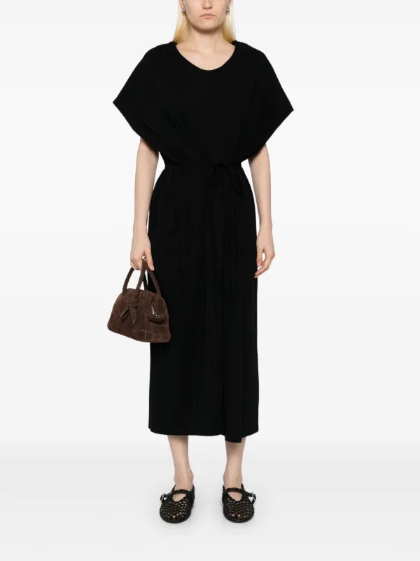 LESS Cotton Dress Black FARFETCH PH