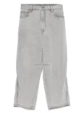 CROQUIS drawstring zip-up jeans - Grey