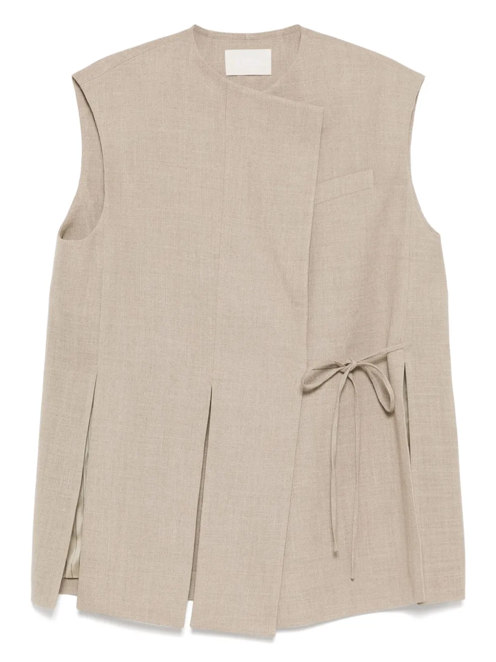 Shop Less Tied-waist Waistcoat