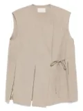 LESS tied-waist waistcoat - Neutrals