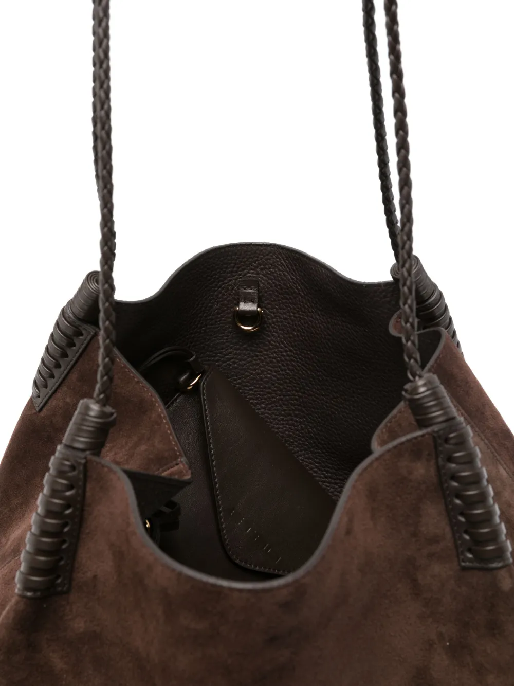 ETRO Suède schoudertas Bruin