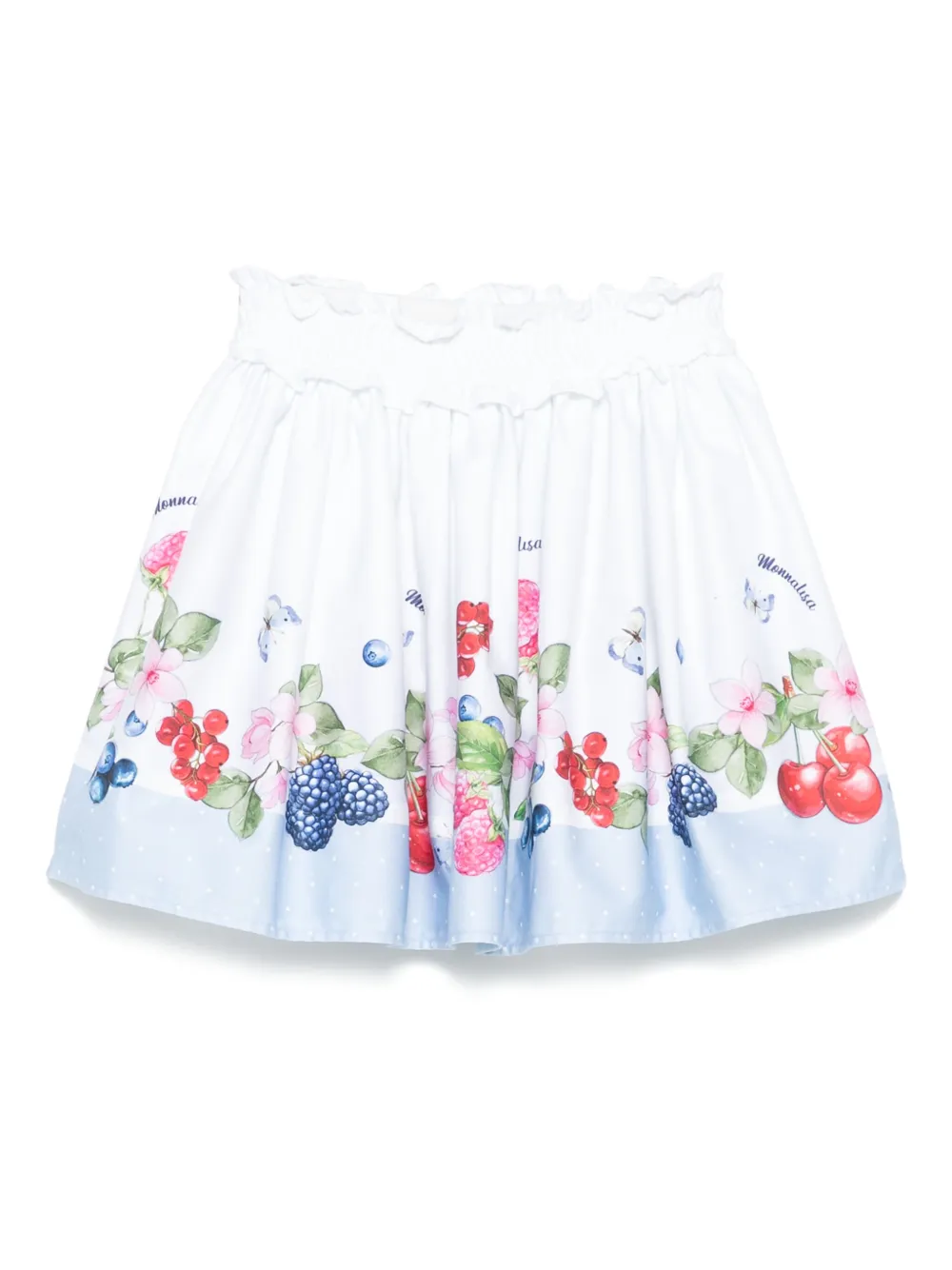 Monnalisa falda de algodón | blanco | Image 1