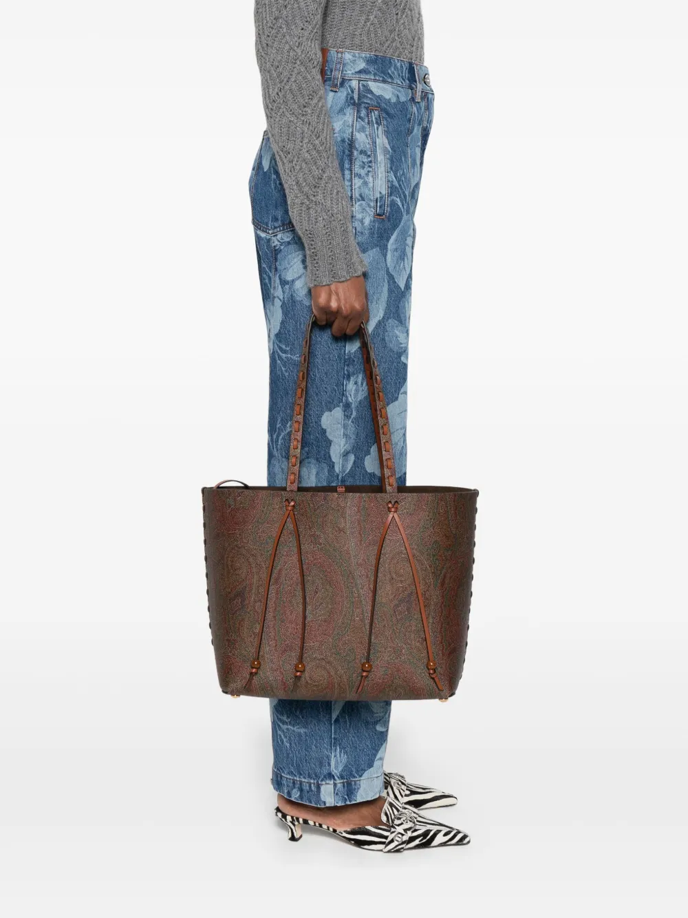 ETRO paisley-print tote bag - Bruin