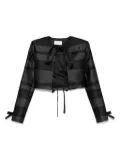 MARKGONG tie-fastening jacket - Black