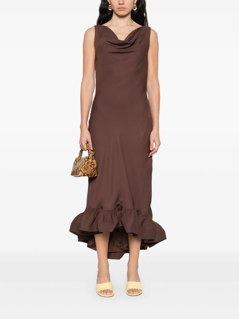 MALINA Alia maxi dress - Bruin