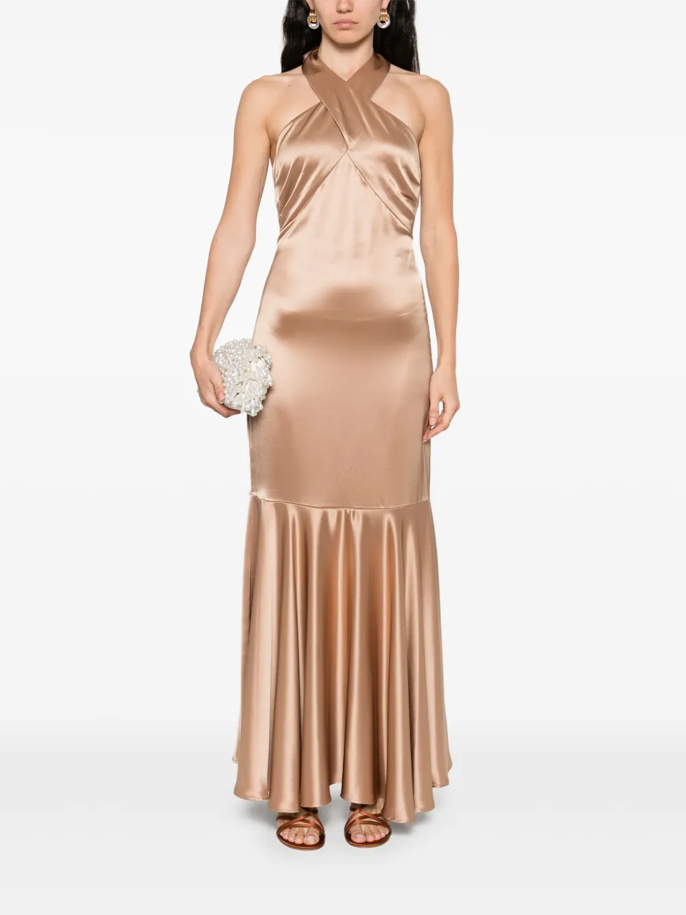 MALINA Alene maxi dress - Beige