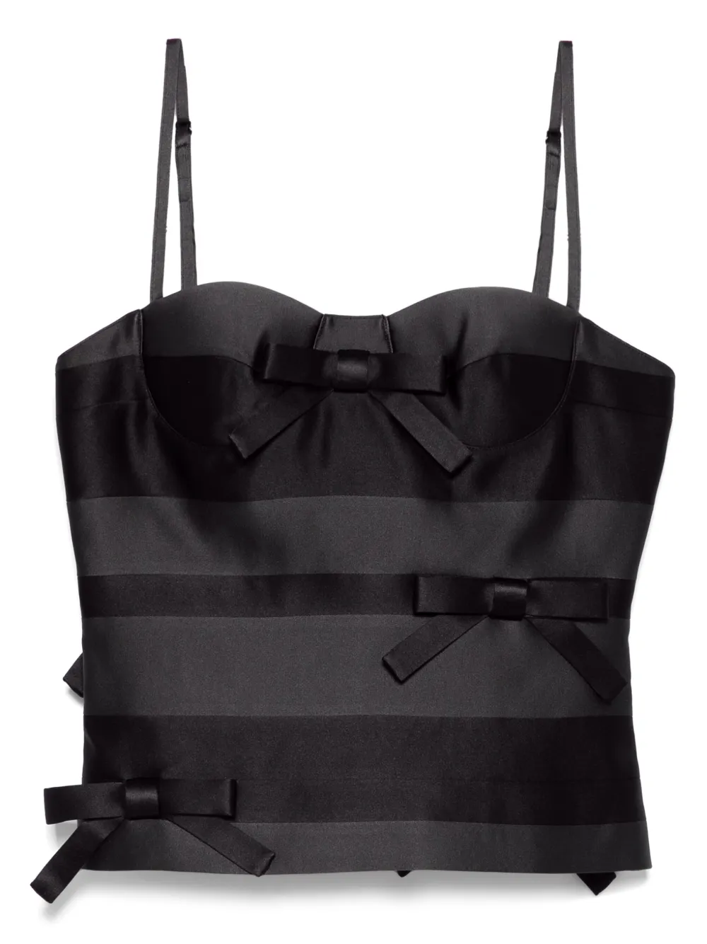 MARKGONG bow-detailing top | Black | Image 1