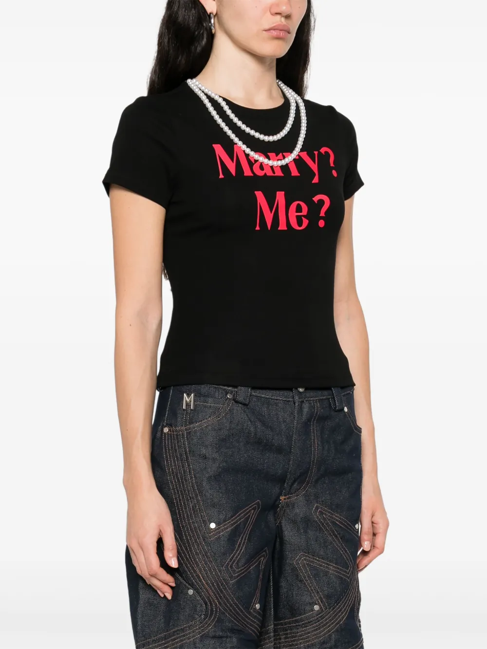 MARKGONG STRETCH-COTTON T-SHIRT