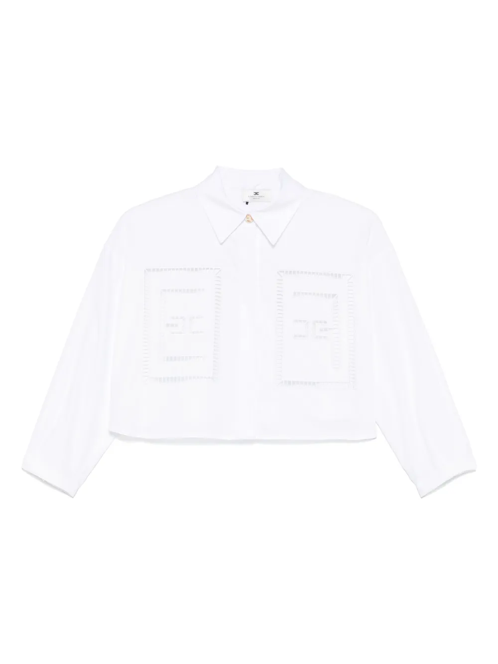 embroidered cotton shirt