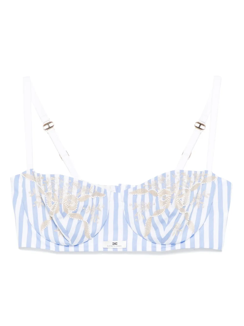 striped cropped top
