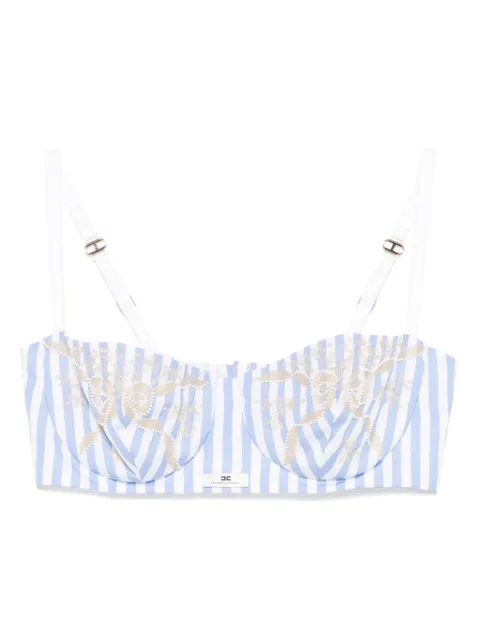 Elisabetta Franchi striped cropped top