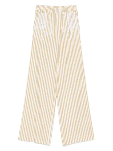 Elisabetta Franchi بنطال قطن مخطط