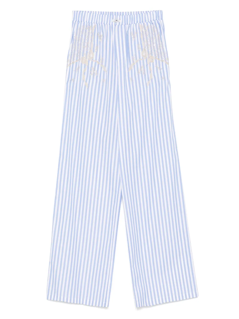 striped cotton pants