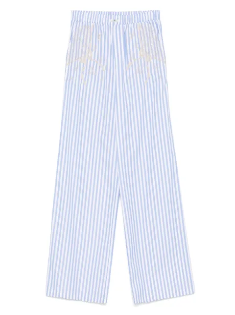 Elisabetta Franchi striped cotton pants