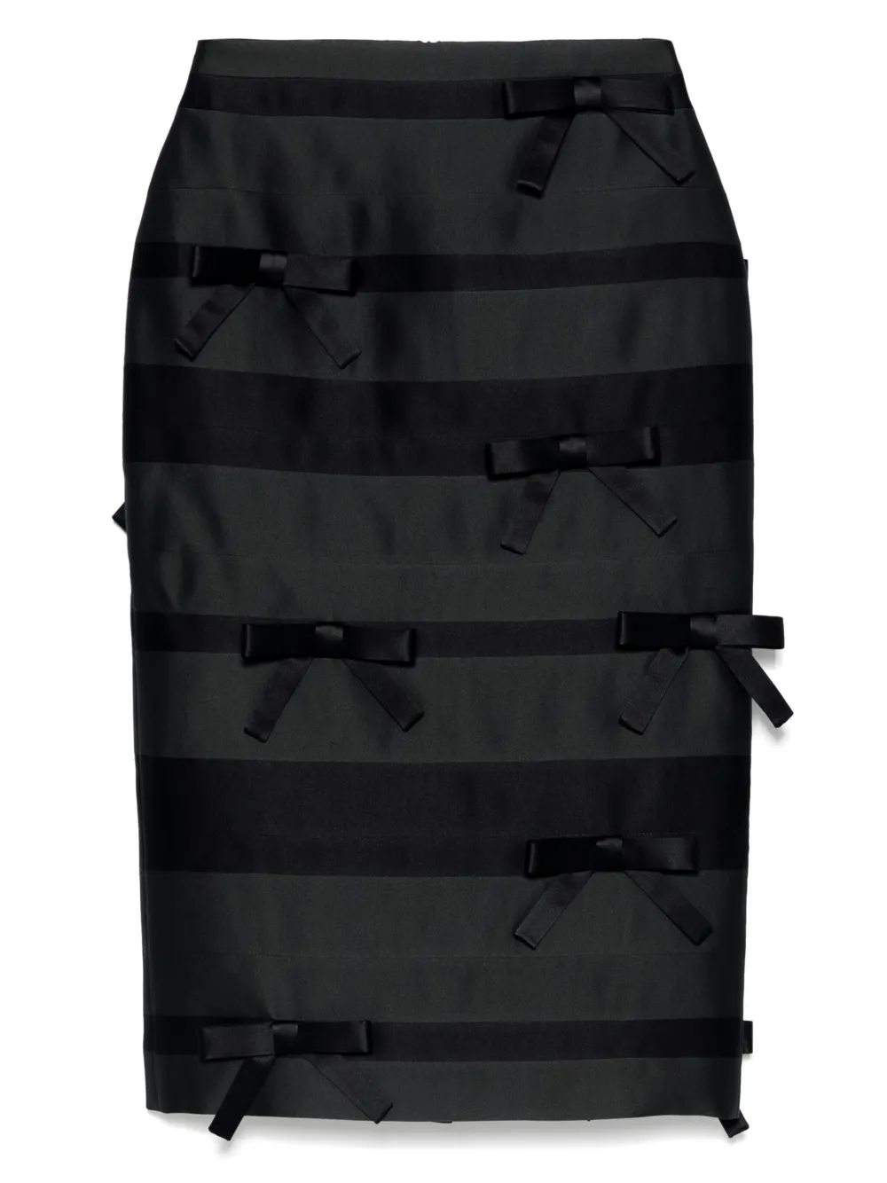 MARKGONG bow-detailing skirt | negro | Image 1