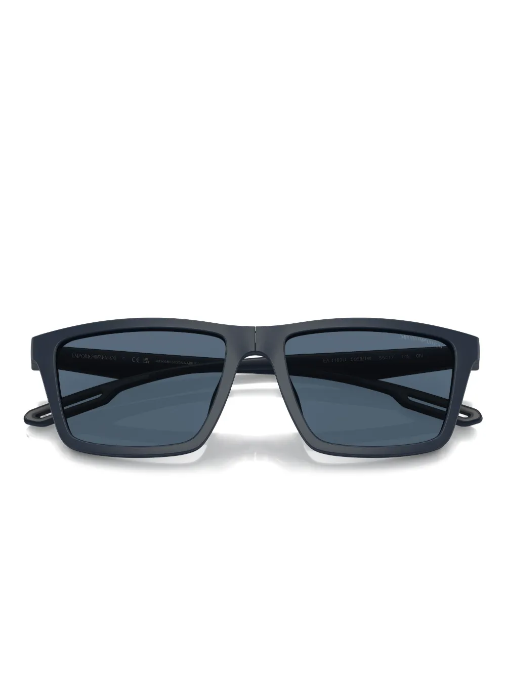 Emporio Armani Bril met vierkant montuur Blauw