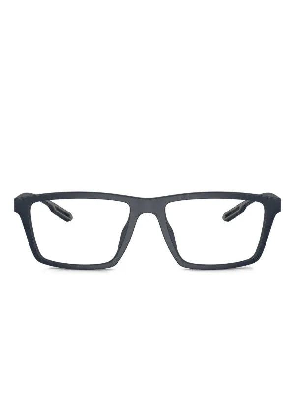 Emporio Armani Square-frame Glasses in Blue