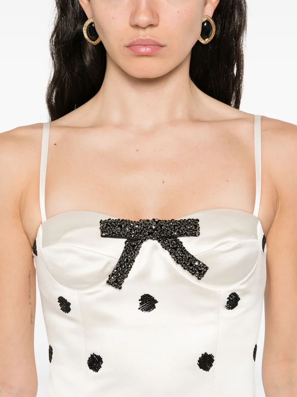 MARKGONG POLKA DOT-PRINT DRESS 