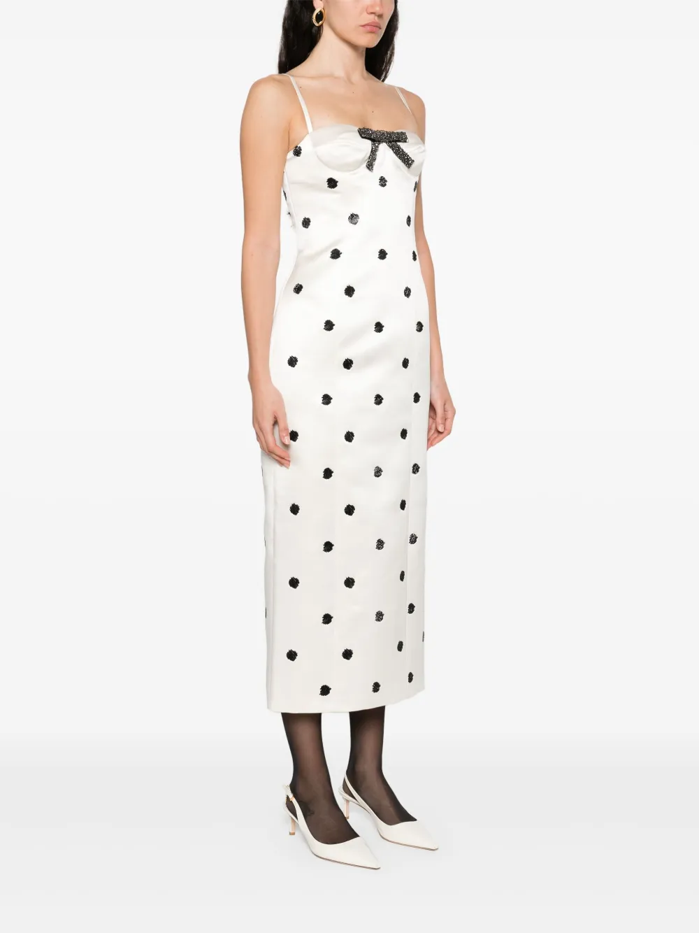 MARKGONG POLKA DOT-PRINT DRESS 