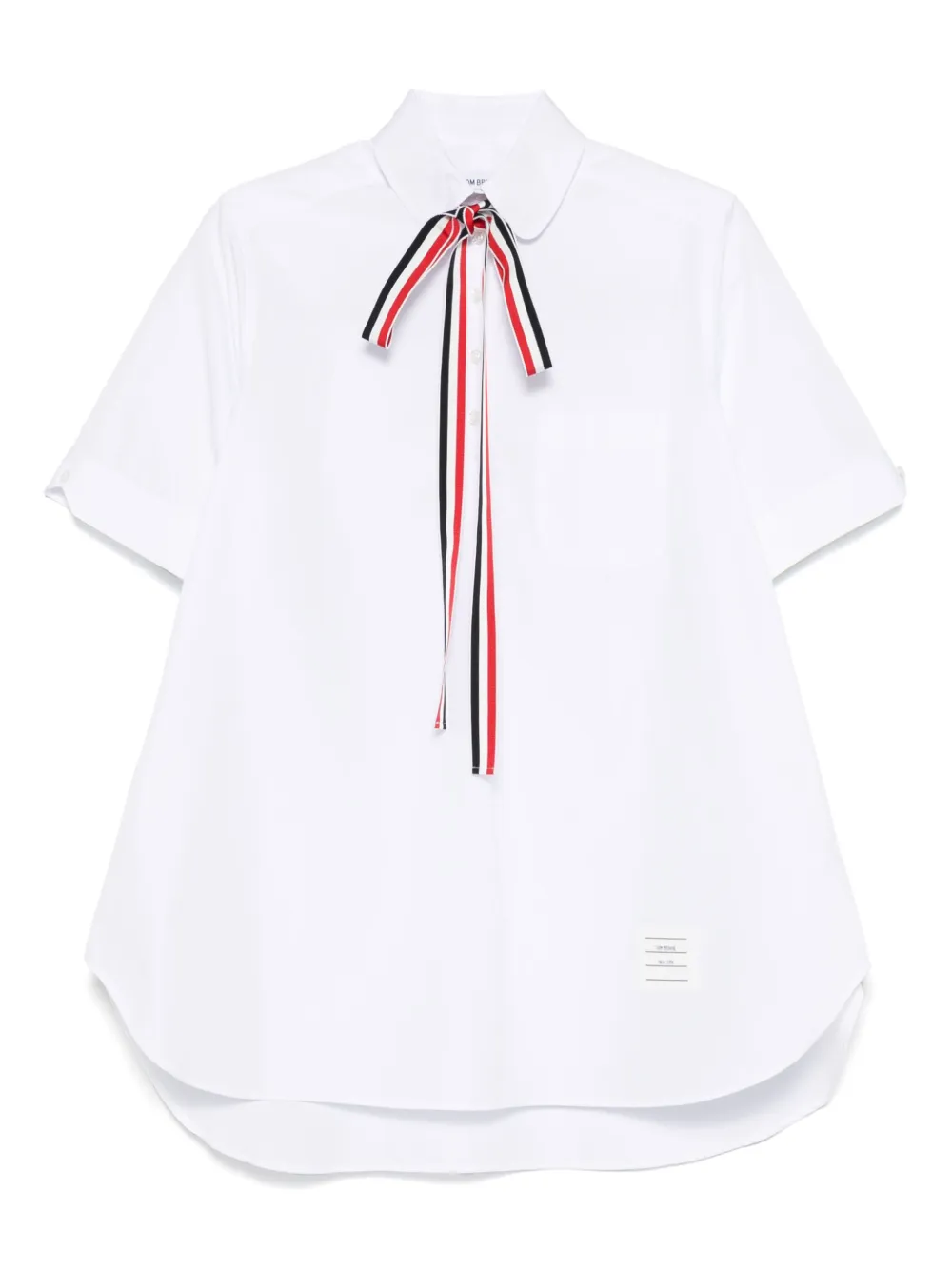 Thom Browne blouse met korte mouwen Wit