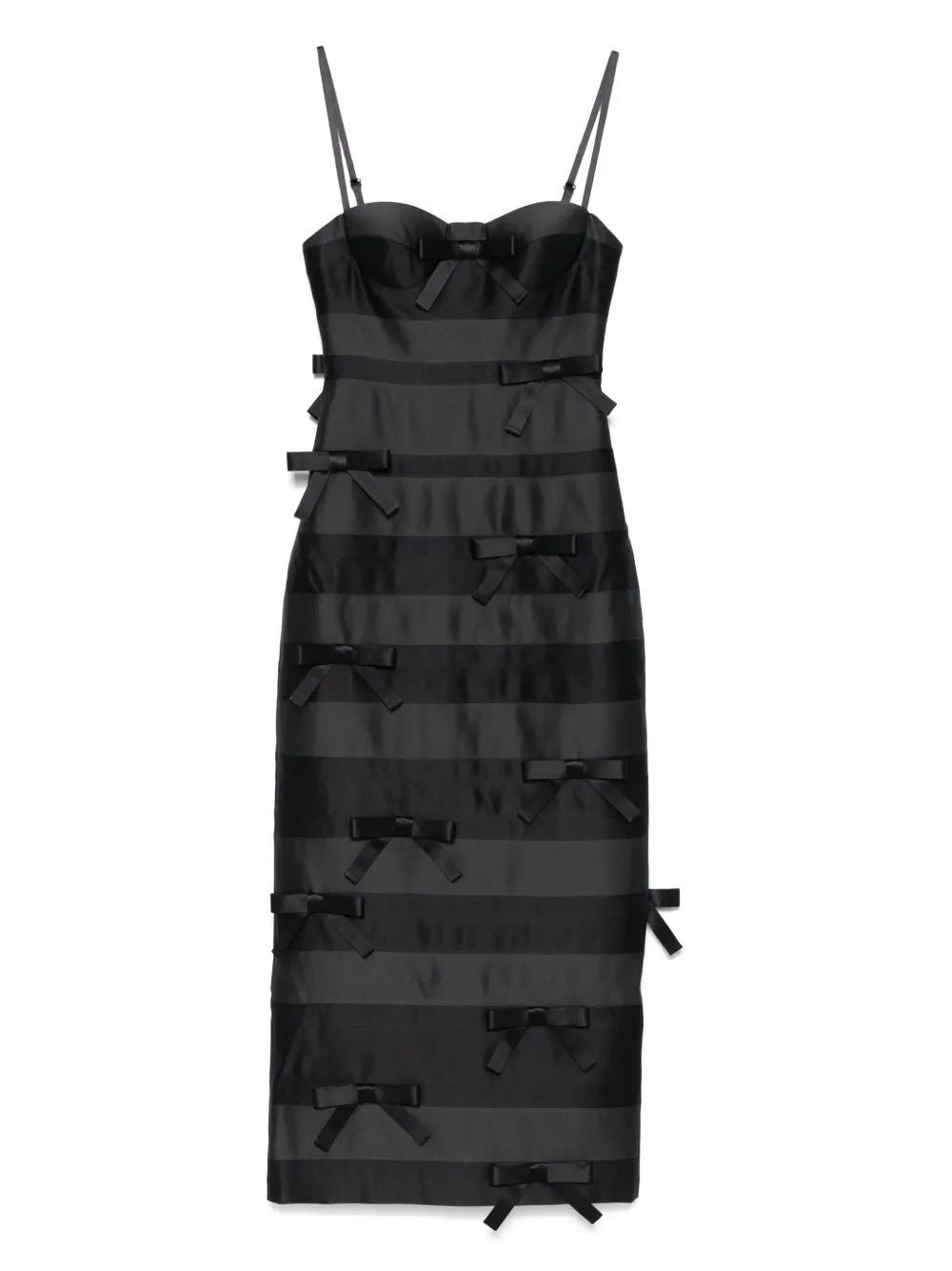 MARKGONG BOW-DETAILING DRESS