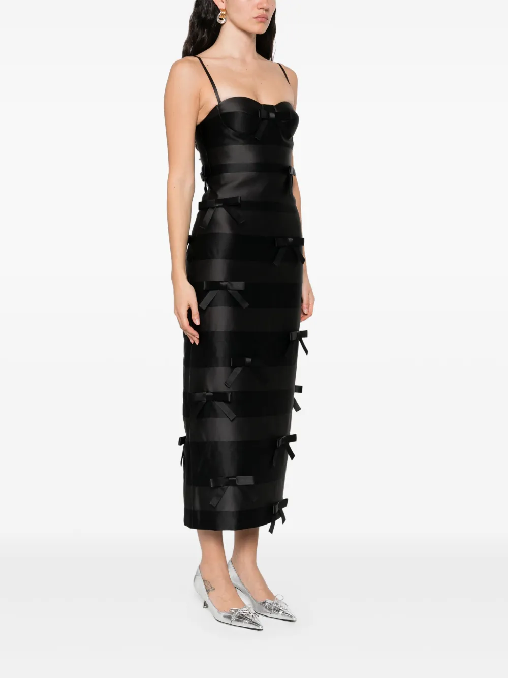MARKGONG BOW-DETAILING DRESS