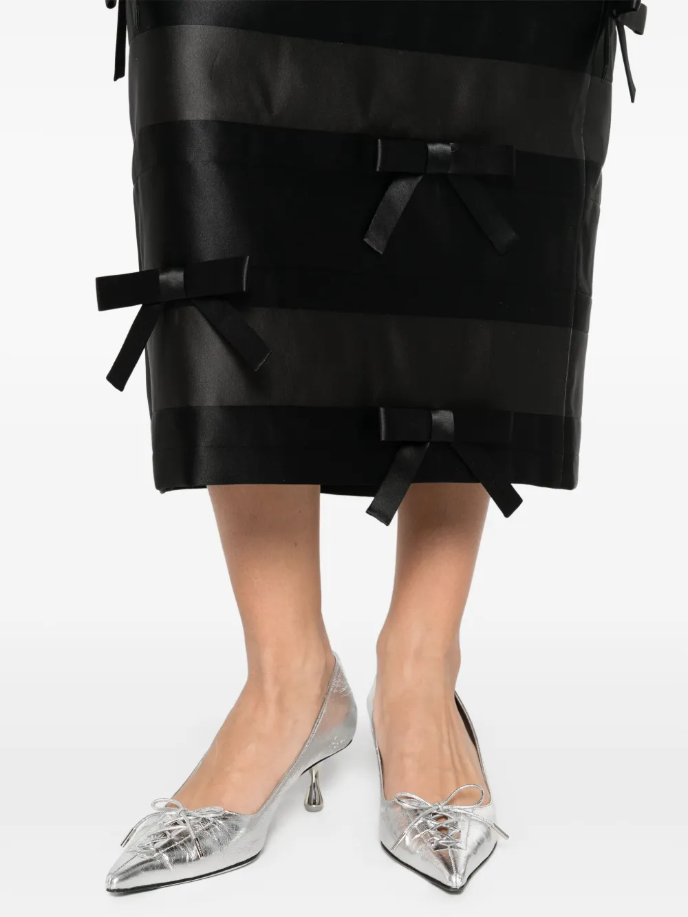 Shop Markgong Bow-detailing Dress