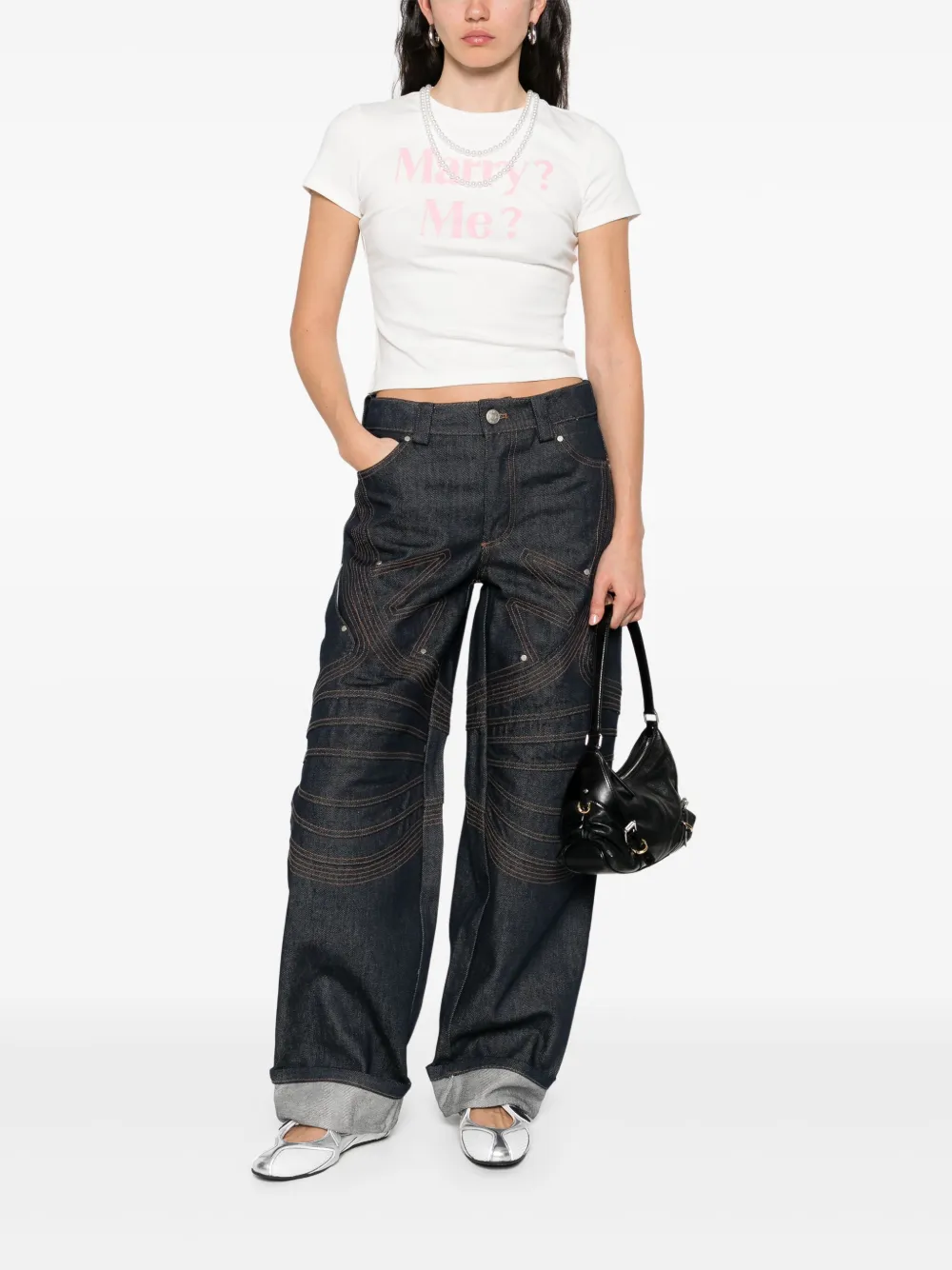 MARKGONG cotton-blend jeans - Blauw
