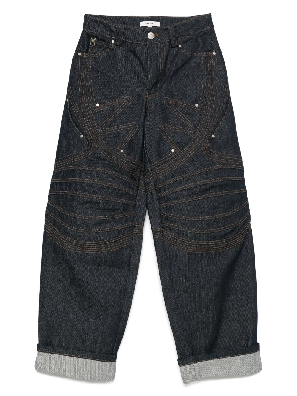 MARKGONG cotton-blend jeans - ブルー MARKGONG cotton-blend jeans - ブルー