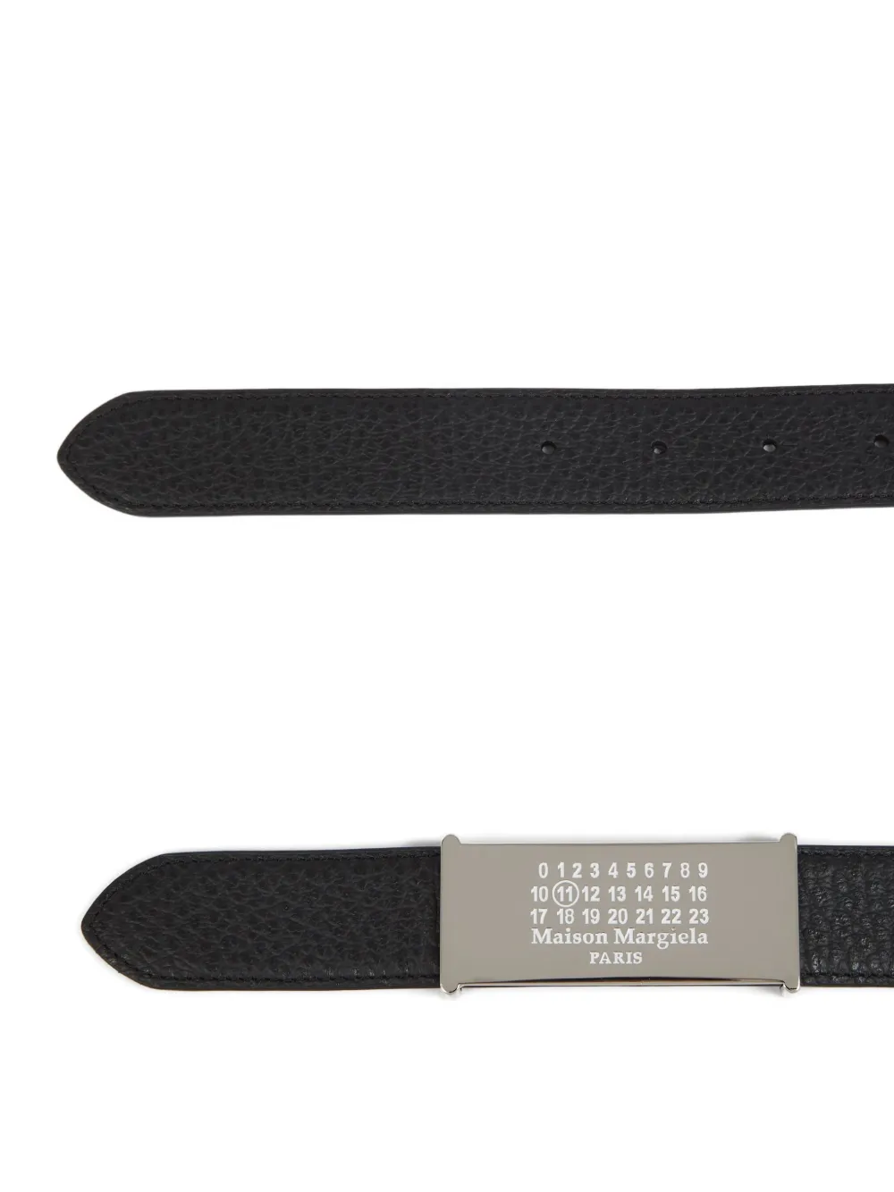 Maison Margiela ^ leren riem - Zwart