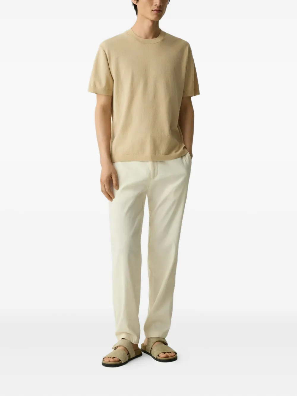 Theory crew-neck T-shirt - Beige