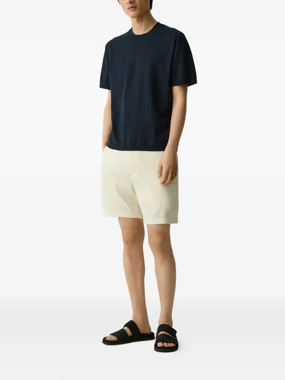Theory crew-neck T-shirt - Blauw