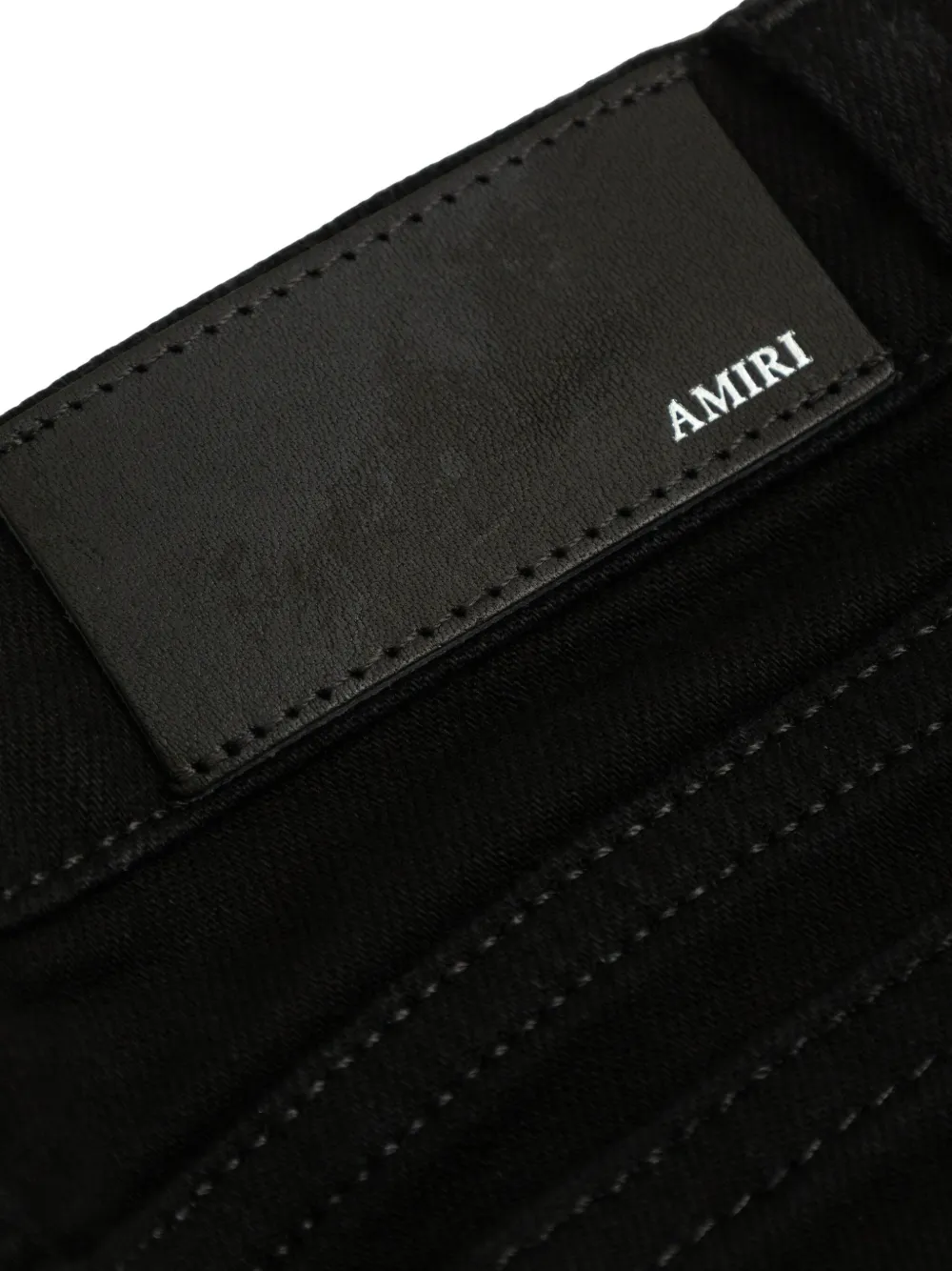 AMIRI KIDS Jeans met geborduurd logo Zwart