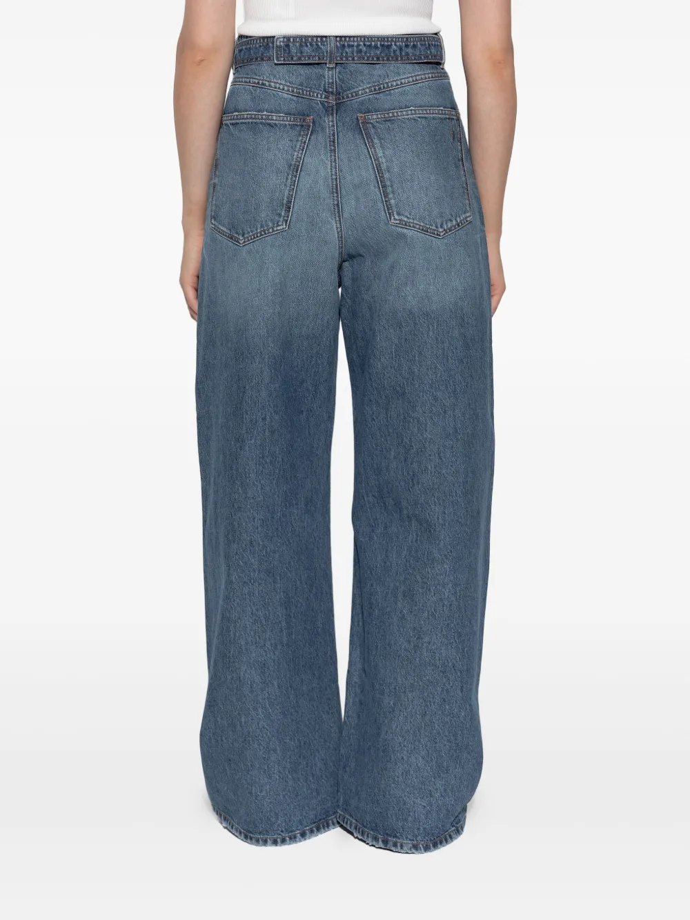 Sportmax Jeans met ceintuur Blauw